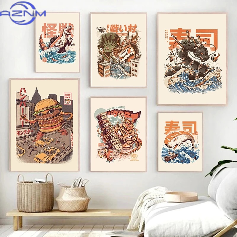 لوحات قماشية يابانية بتصميم ال - مراجعة Japanese Lifestyle Food وسعره